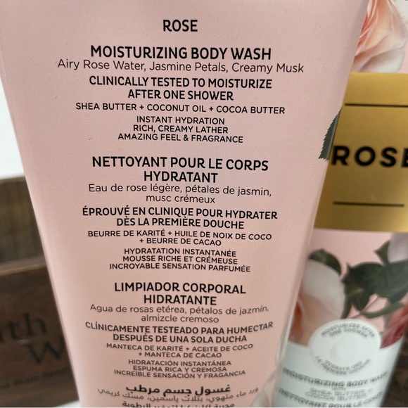 Bath & Body Works Rose Moisturizing Body Wash x 2 - Picture 2 of 2